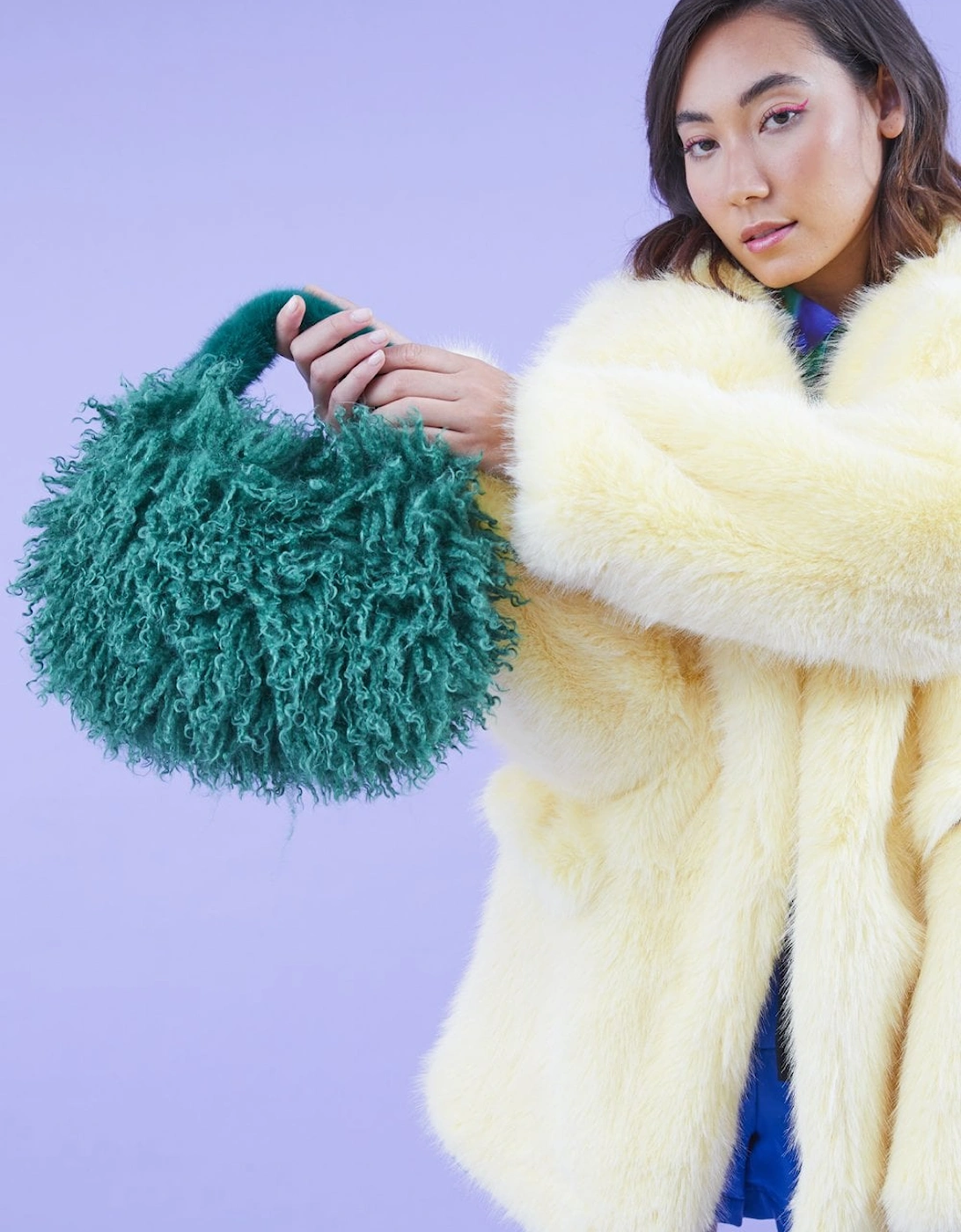 Bamboo Eco Faux Fur Bag, 2 of 1