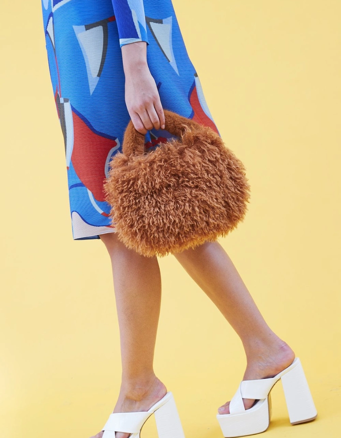 Bamboo Eco Faux Fur Bag, 2 of 1