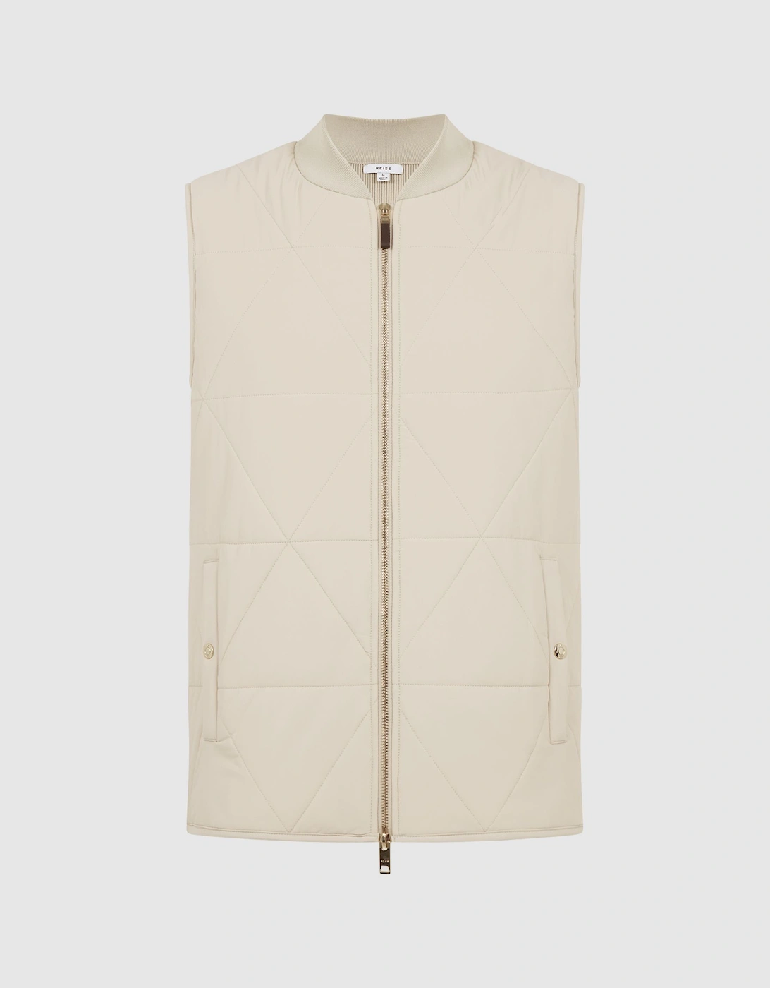 Hybrid Knitted-Quilted Sleeveless Jacket, 2 of 1