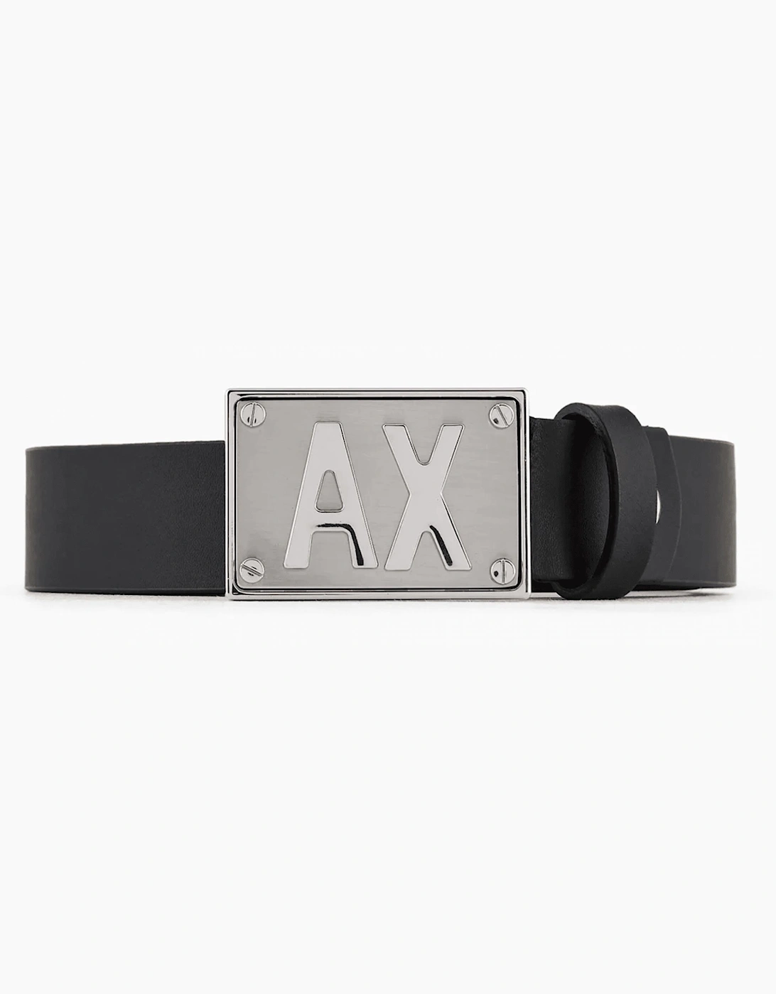 Leather Plate Buckle Black Belt, 3 of 2