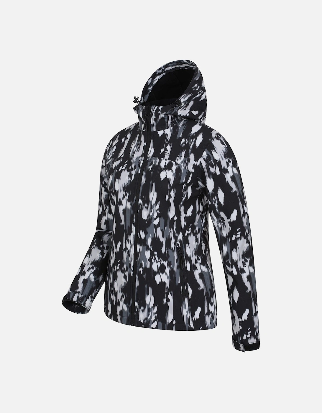 Womens/Ladies Printed Water Resistant Soft Shell Jacket