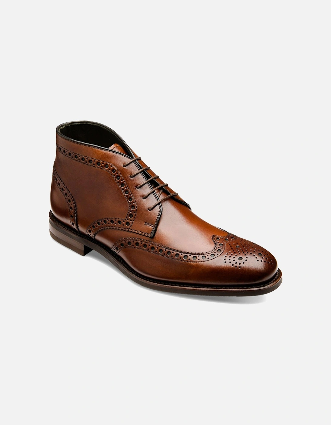Sywell Hand Painted Brogue Boot Cedar