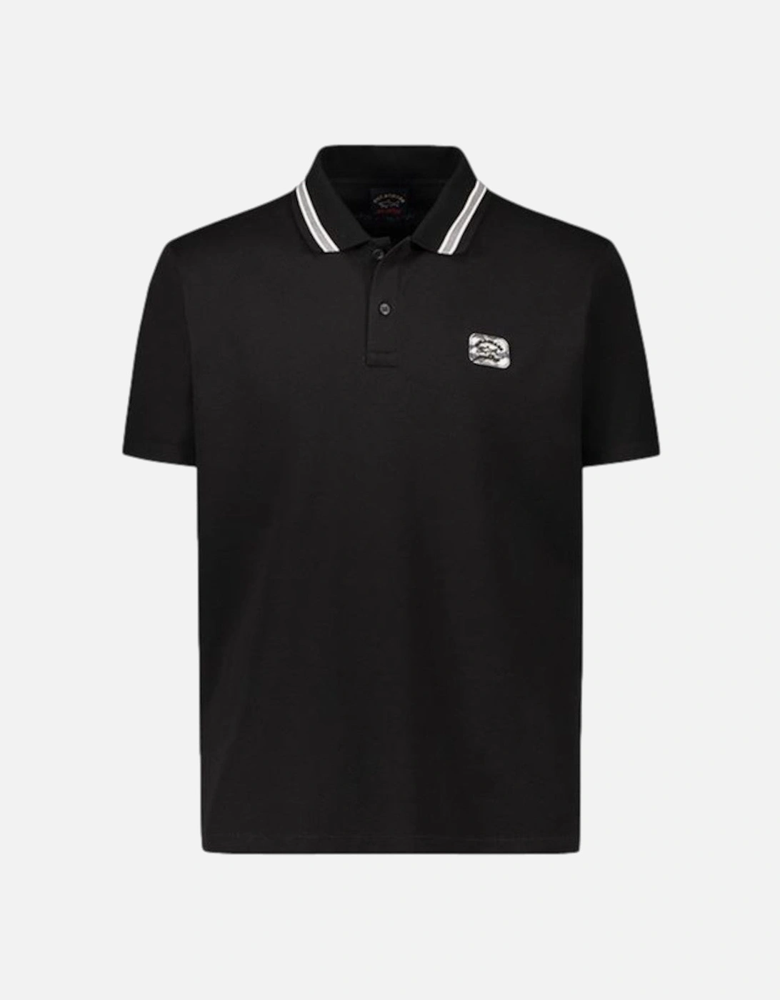 Camoflage Iconic Badge Polo 011 Black, 4 of 3