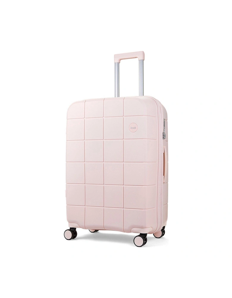 Pixel 8 wheel Hardshell Medium Suitcase with TSA lock -Pastel Pink