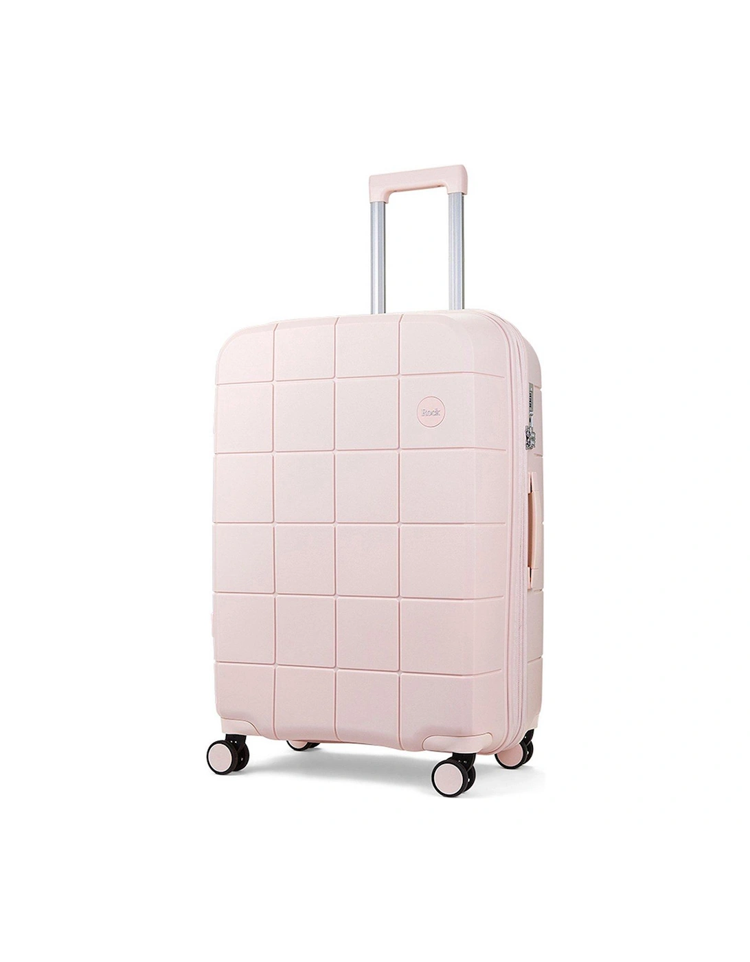 Pixel 8 wheel Hardshell Medium Suitcase with TSA lock -Pastel Pink, 2 of 1