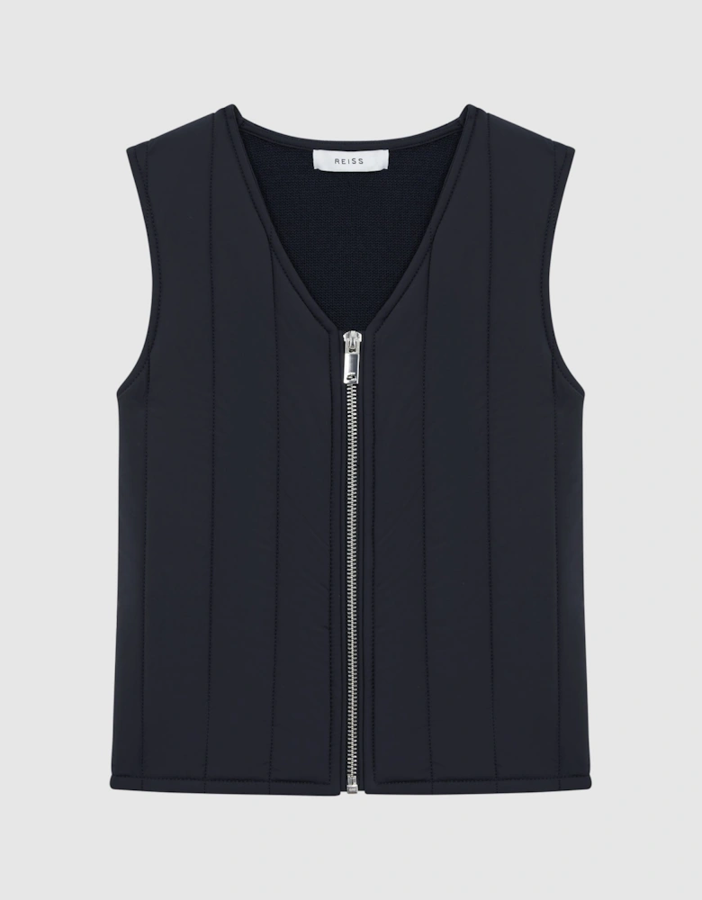 Quilted Sleeveless Gilet