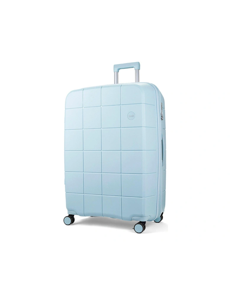 Pixel 8-Wheel Hardshell Large Suitcase with TSA Lock - Pastel Blue