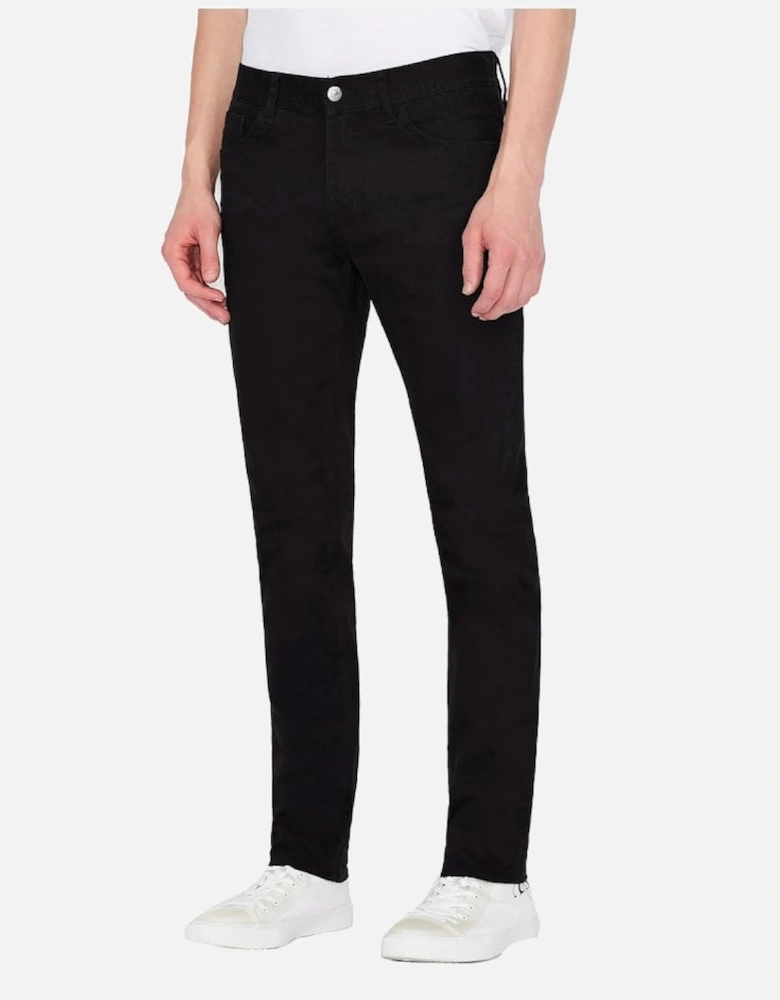 Man Woven 5 Pocket Slim Fit Jean Black