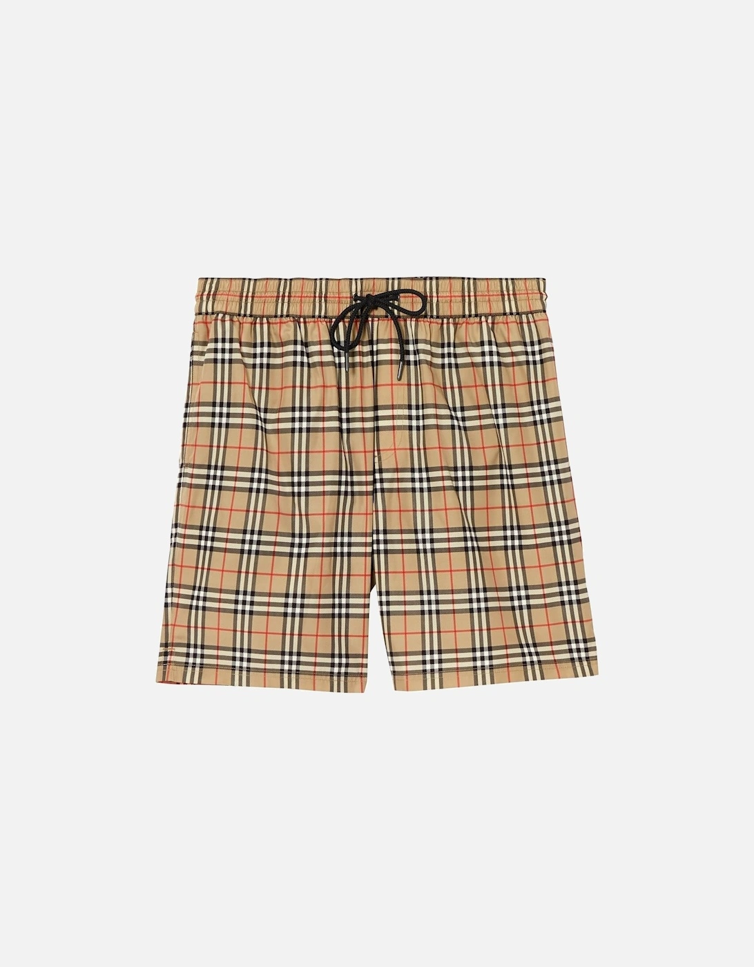 Vintage Small Check Print Swim Shorts in Beige, 5 of 4