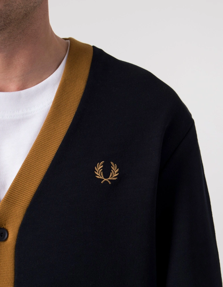 Contrast Detail Cardigan