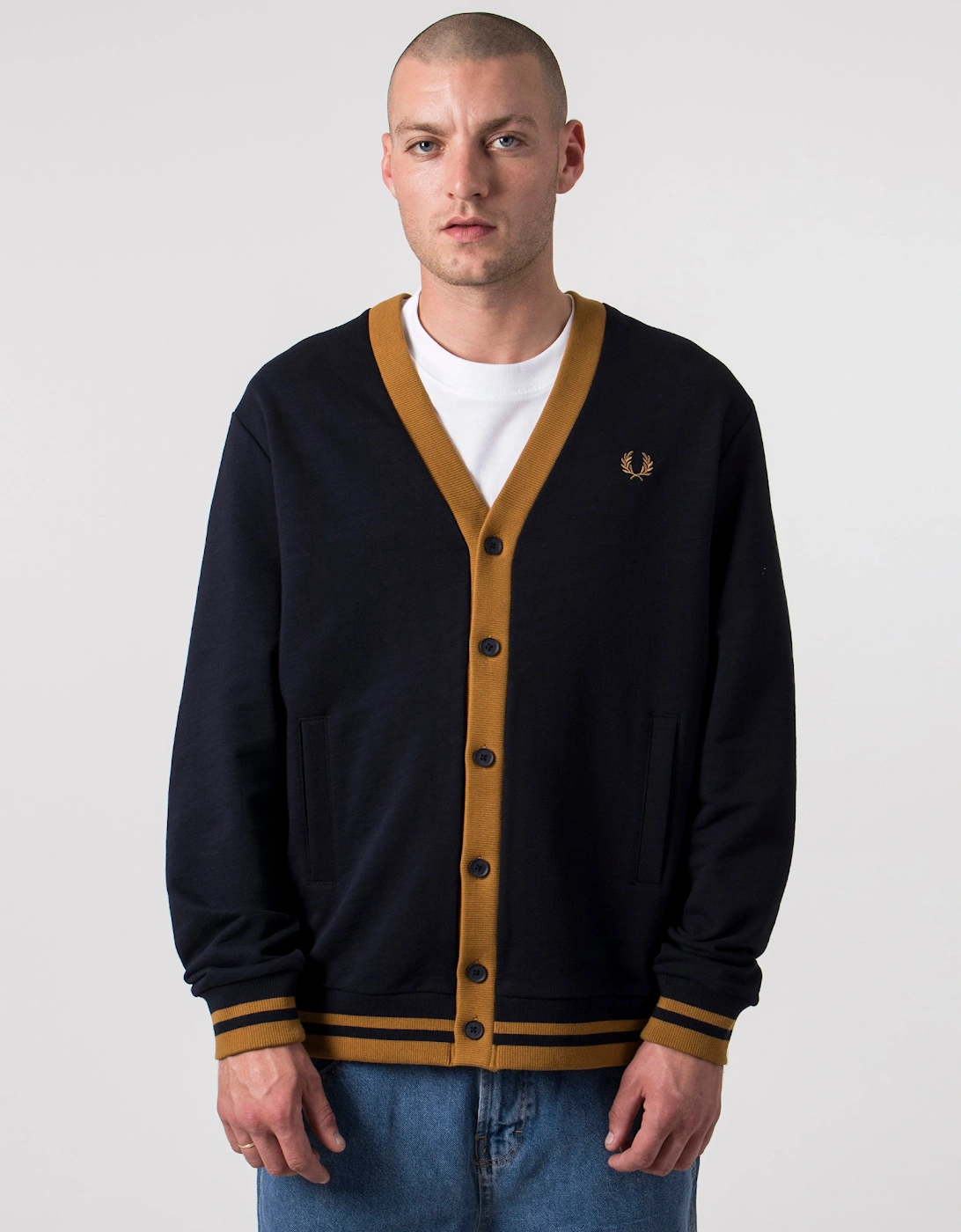 Contrast Detail Cardigan