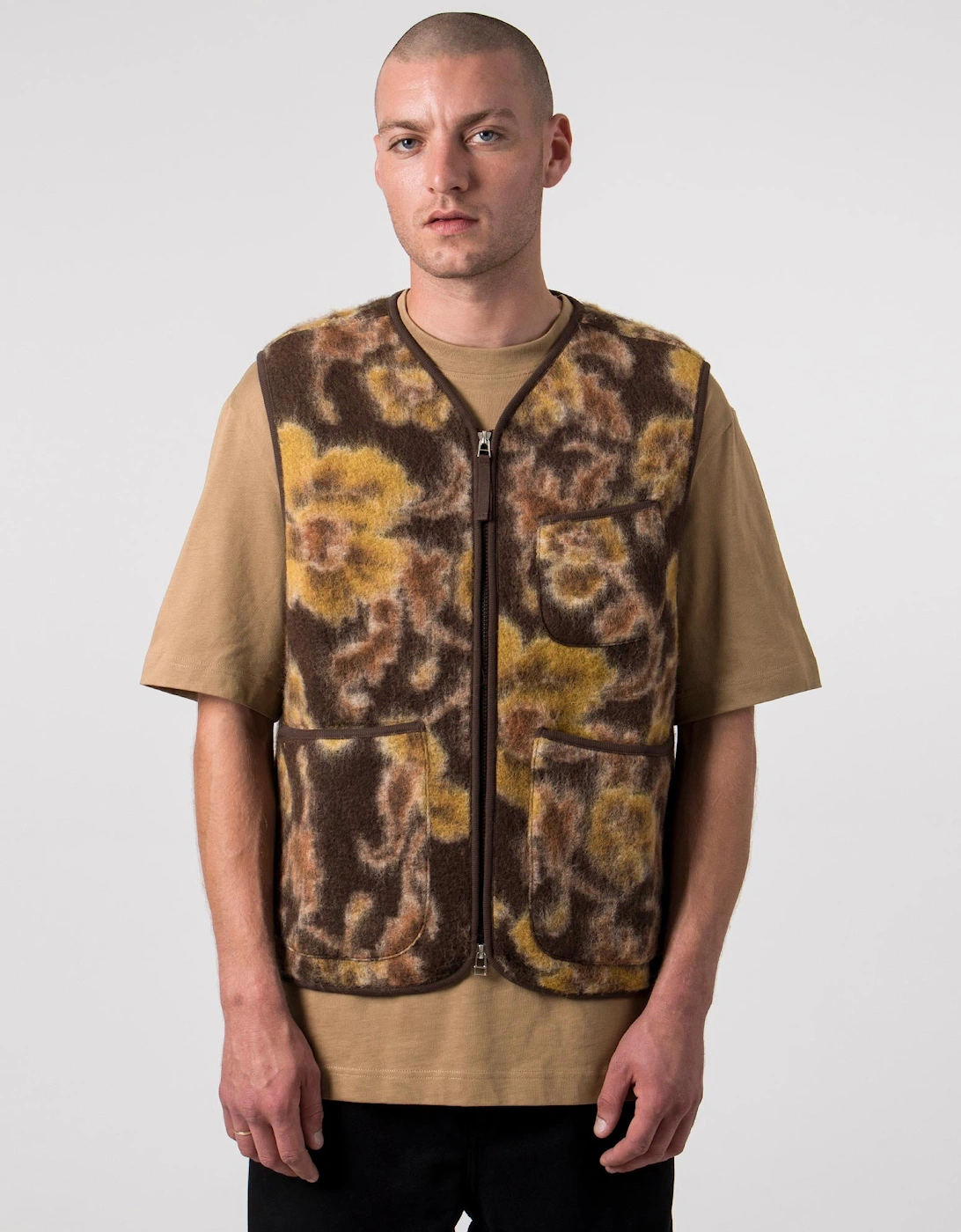 Flower Fleece Zip Gilet, 5 of 4