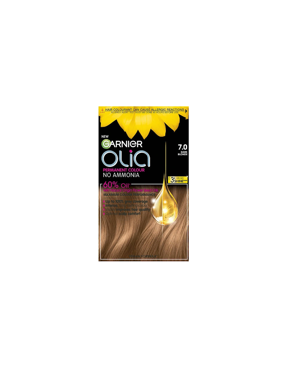 Olia Permanent Hair Dye - 7.0 Dark Blonde, 2 of 1