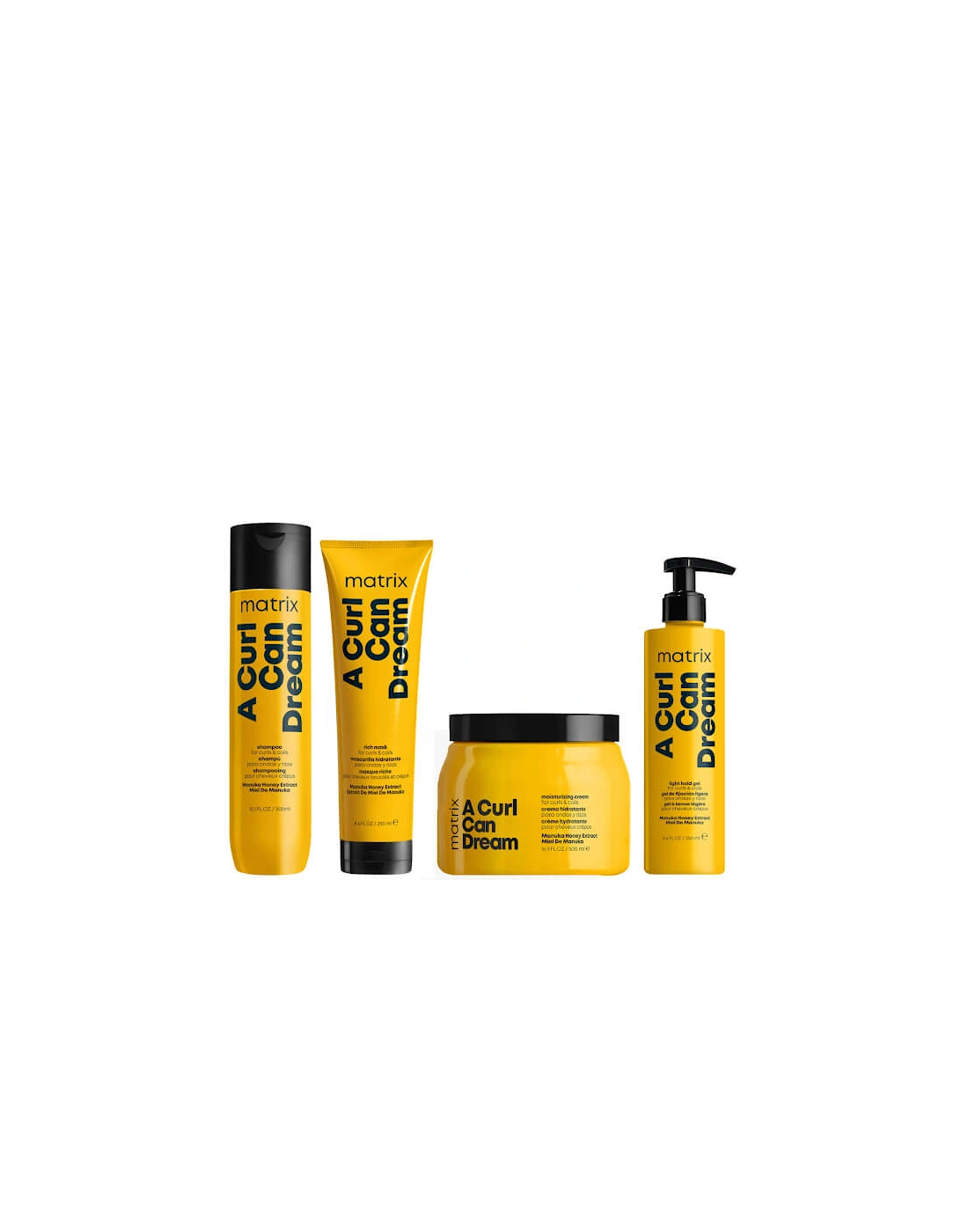 A Curl Can Dream Manuka Honey Infused Shampoo, Mask, Leave-in Cream and Hair Gel for Curls and Coils, 2 of 1