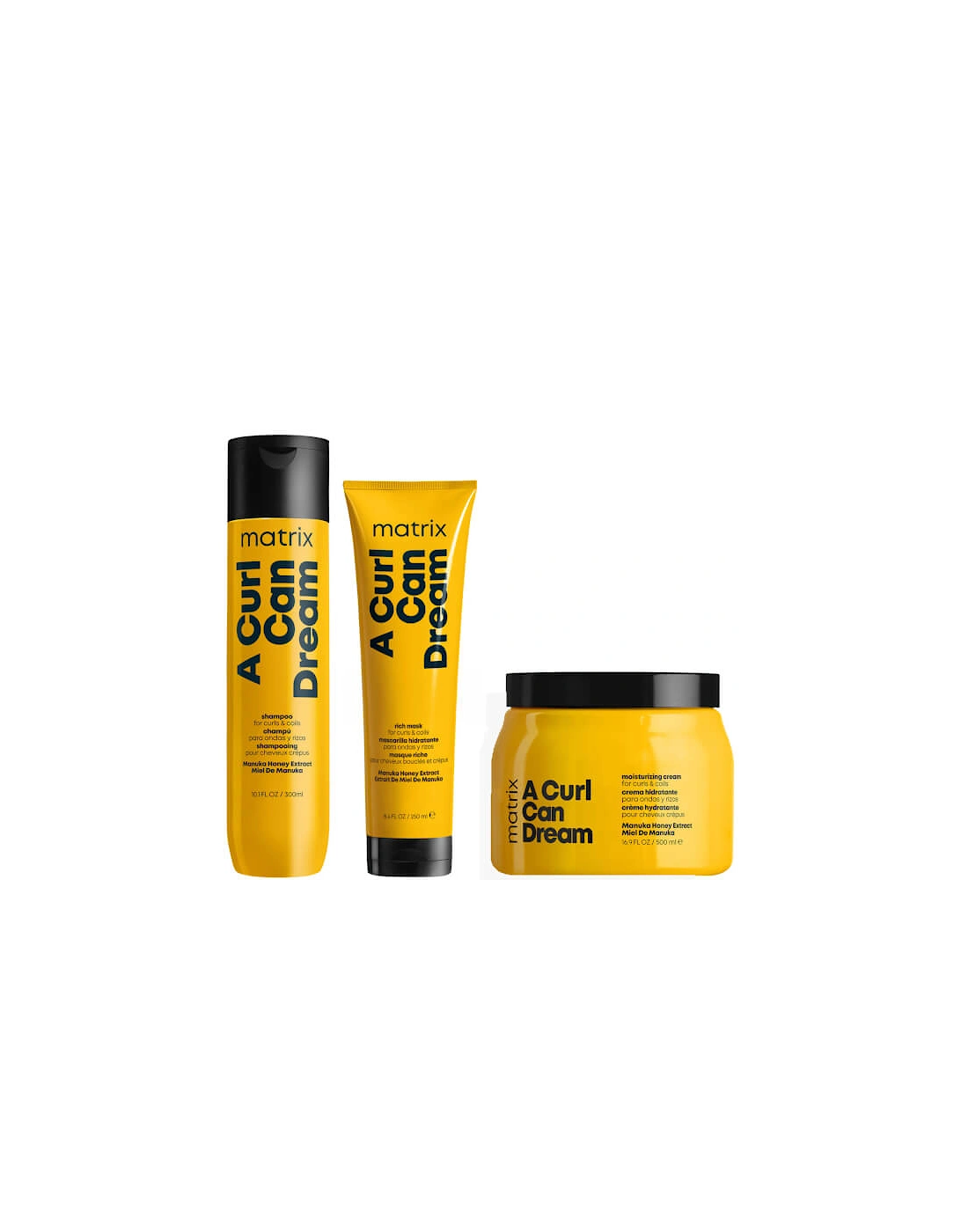 A Curl Can Dream Manuka Honey Infused Shampoo, Mask and Leave-in Cream Routine for Curls and Coils, 2 of 1