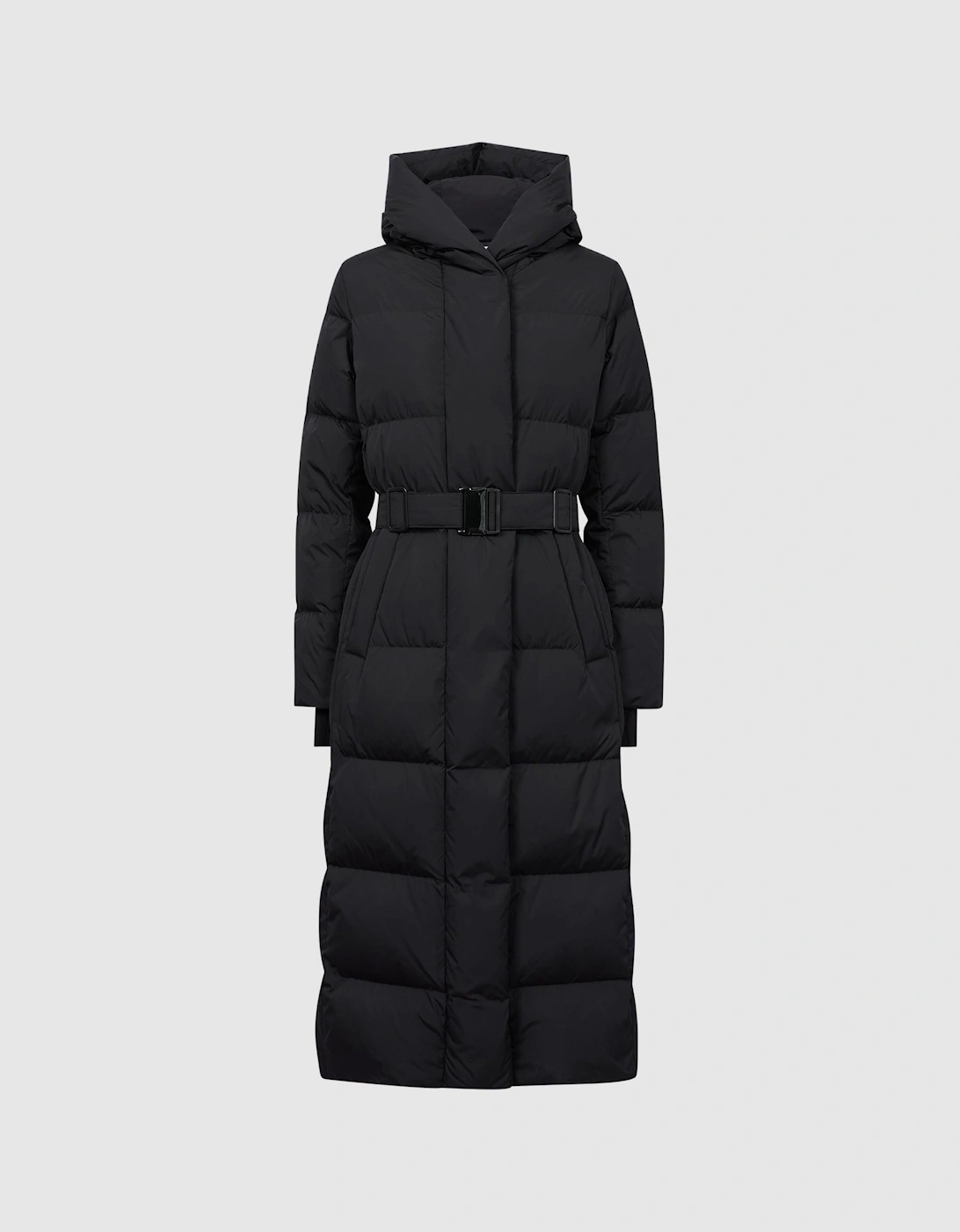 Long Belted Puffer Coat, 2 of 1