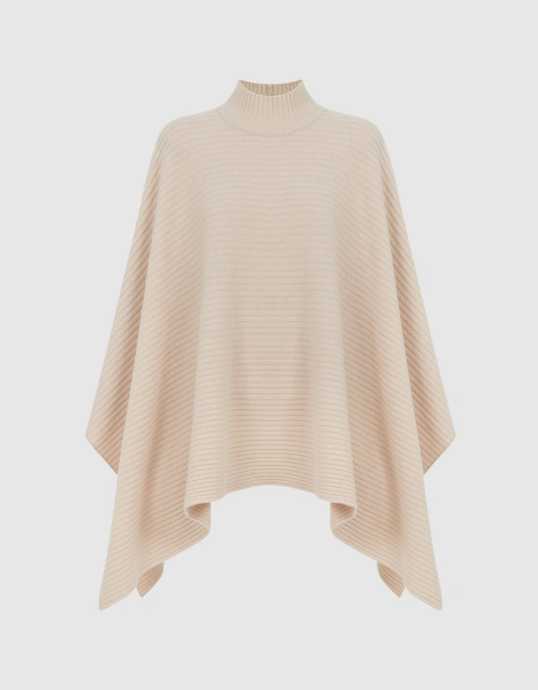 Relaxed Wool-Cashmere Poncho