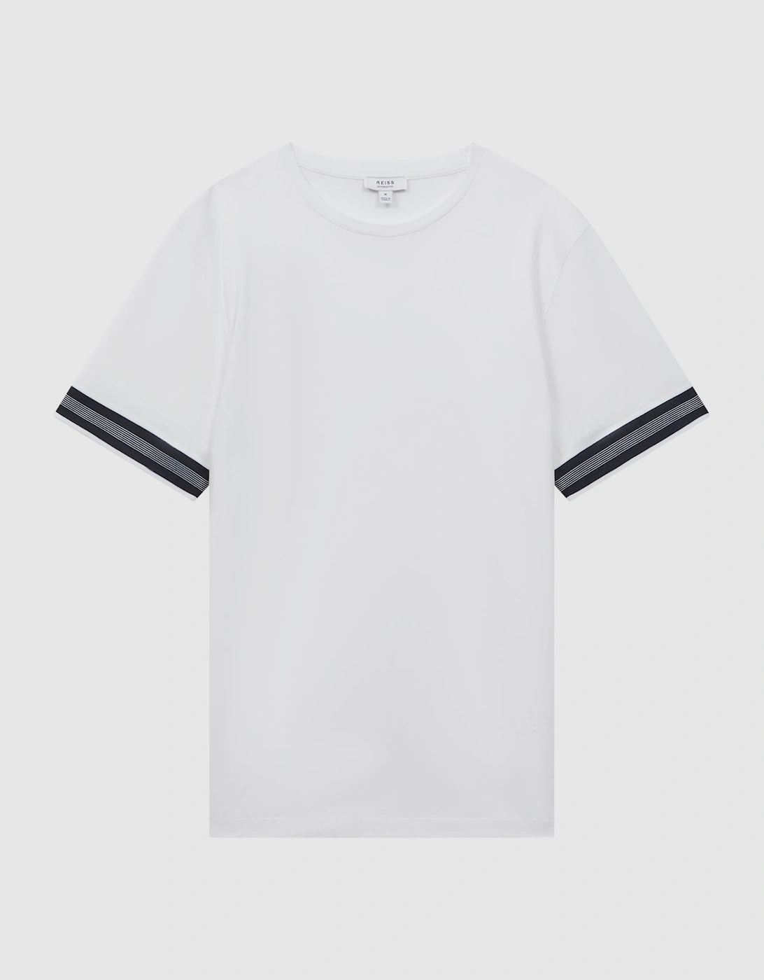 Mercerised Cotton Striped T-Shirt, 2 of 1