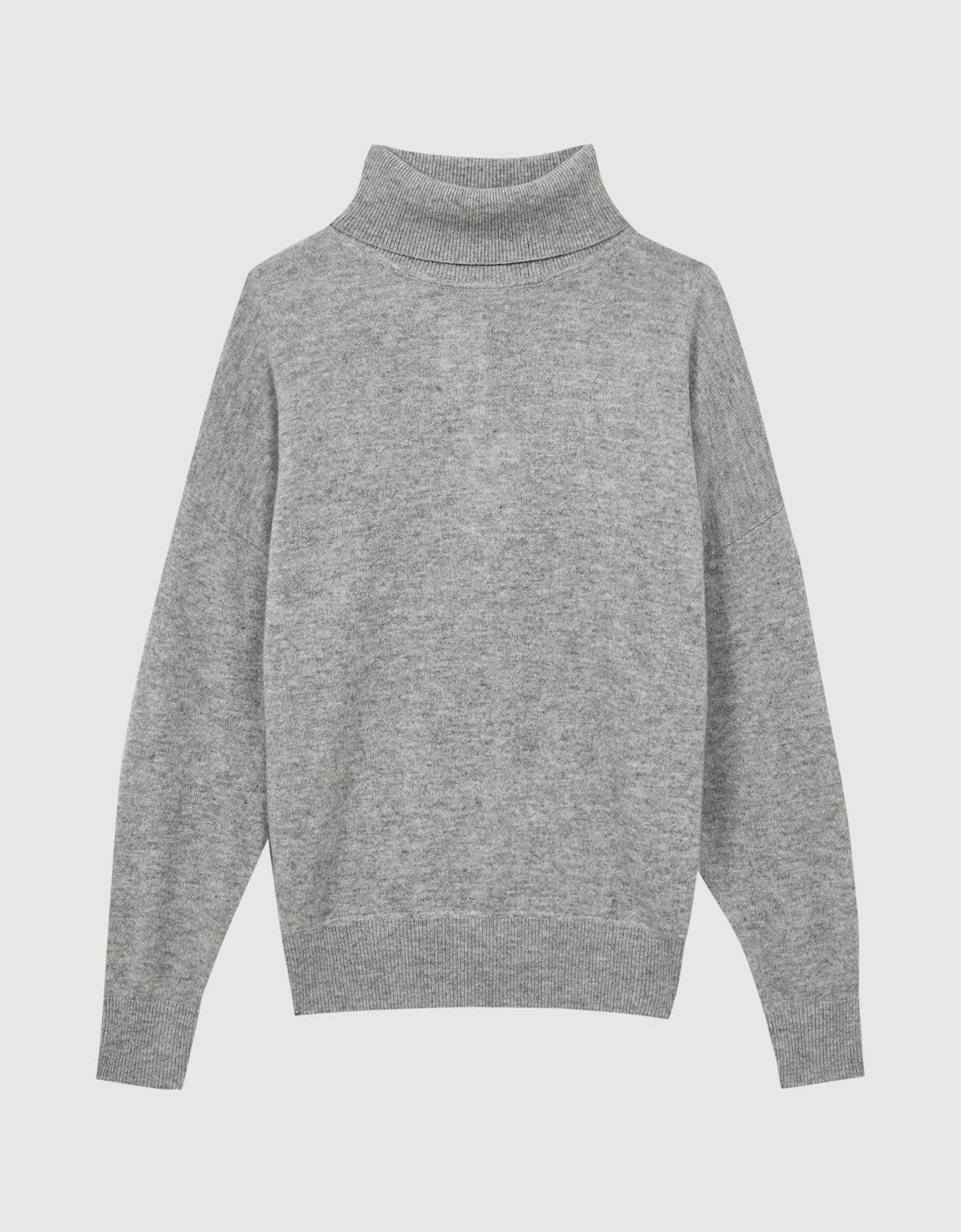 Fitted Cashmere Roll Neck Top, 2 of 1