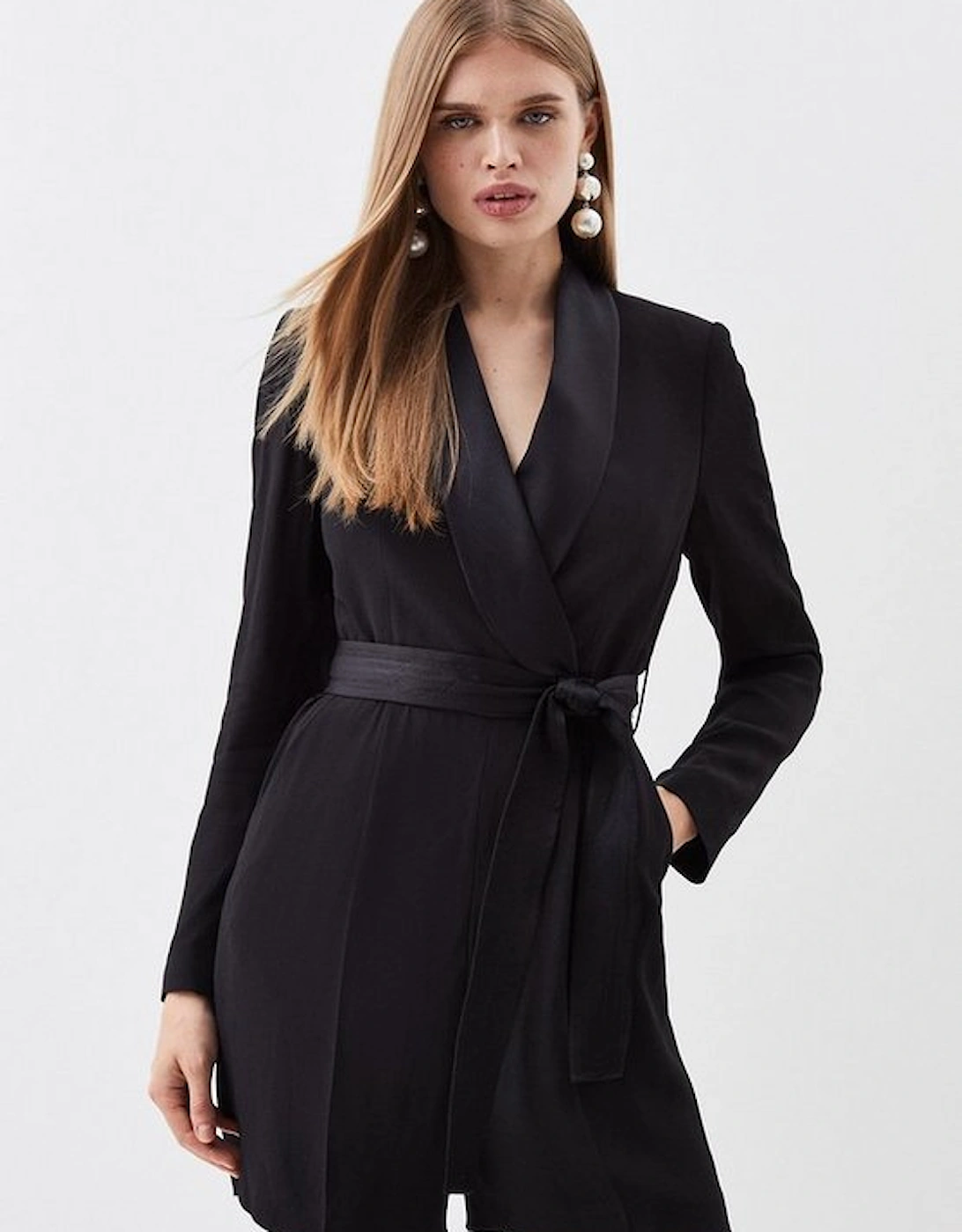Tailored Tuxedo Wrap Playsuit, 5 of 4