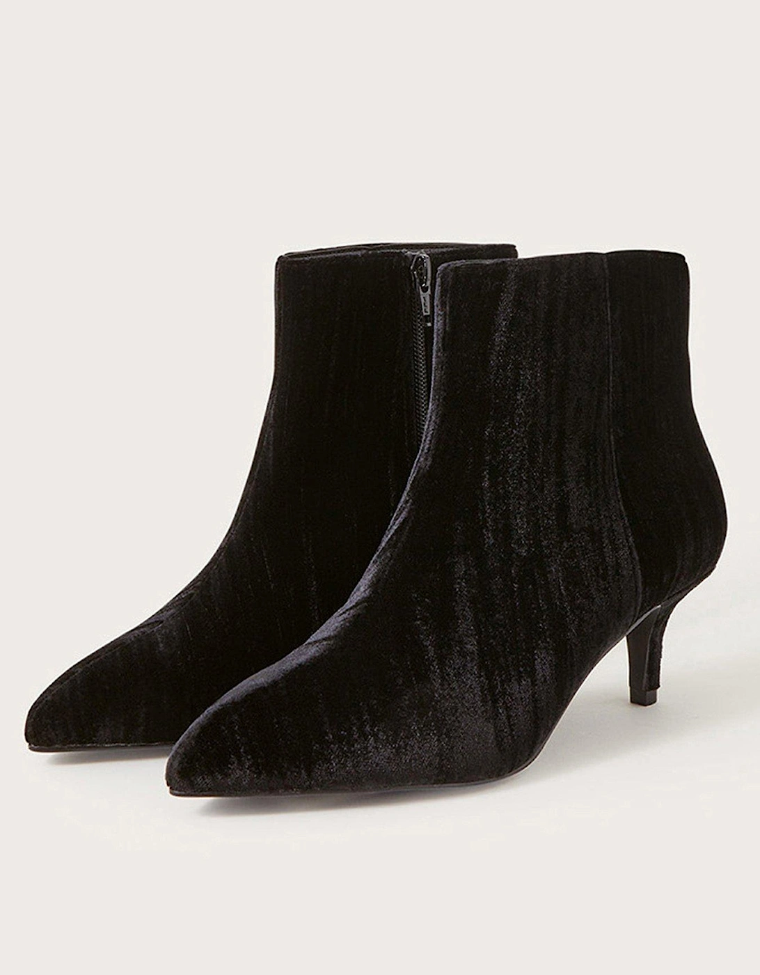 Velvet Ankle Boot - Black, 2 of 1