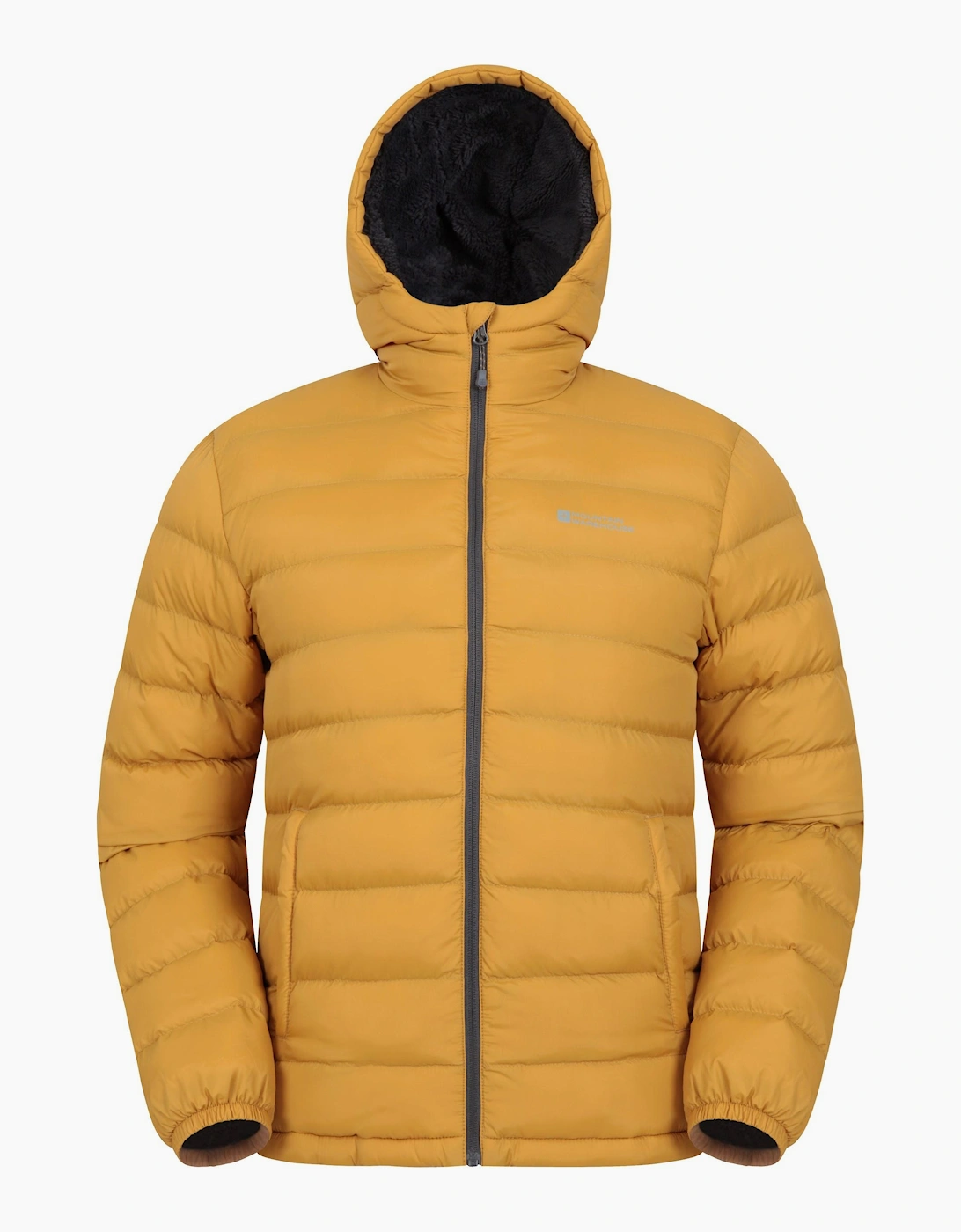 Mountain Warehouse Men's Mountain Warehouse Mens Seasons Faux Fur Lined Padded Jacket - Yellow/Orange