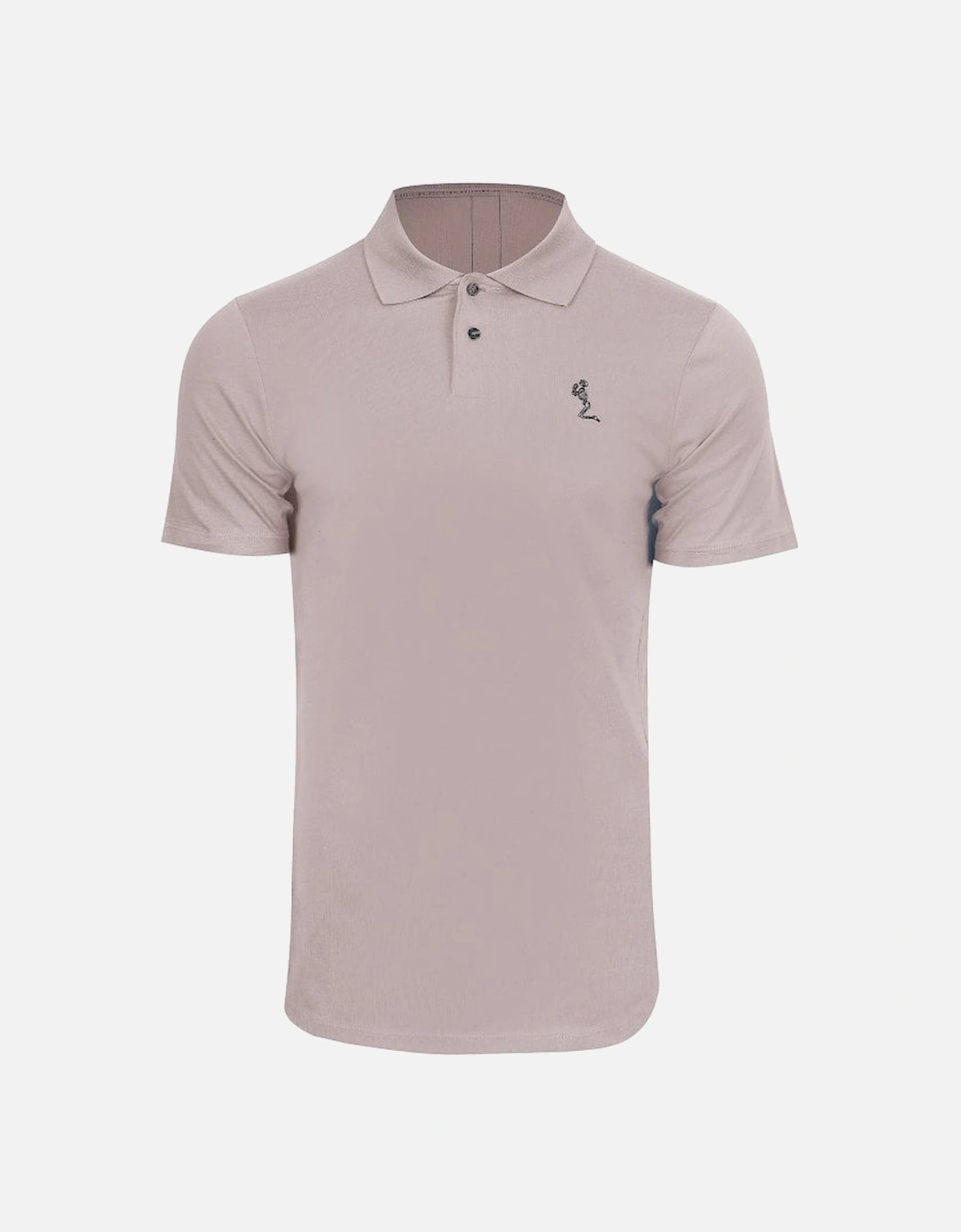 Curved Hem S/s Polo Ashes Of Roses