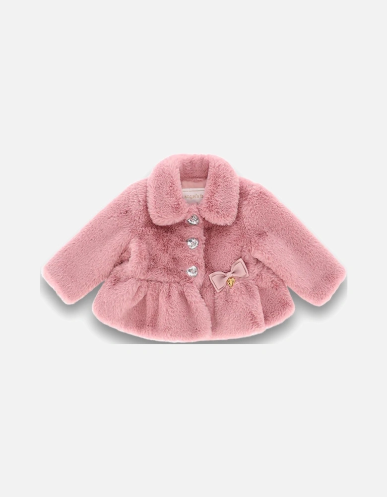 Tea Rose Faux Fur Coat