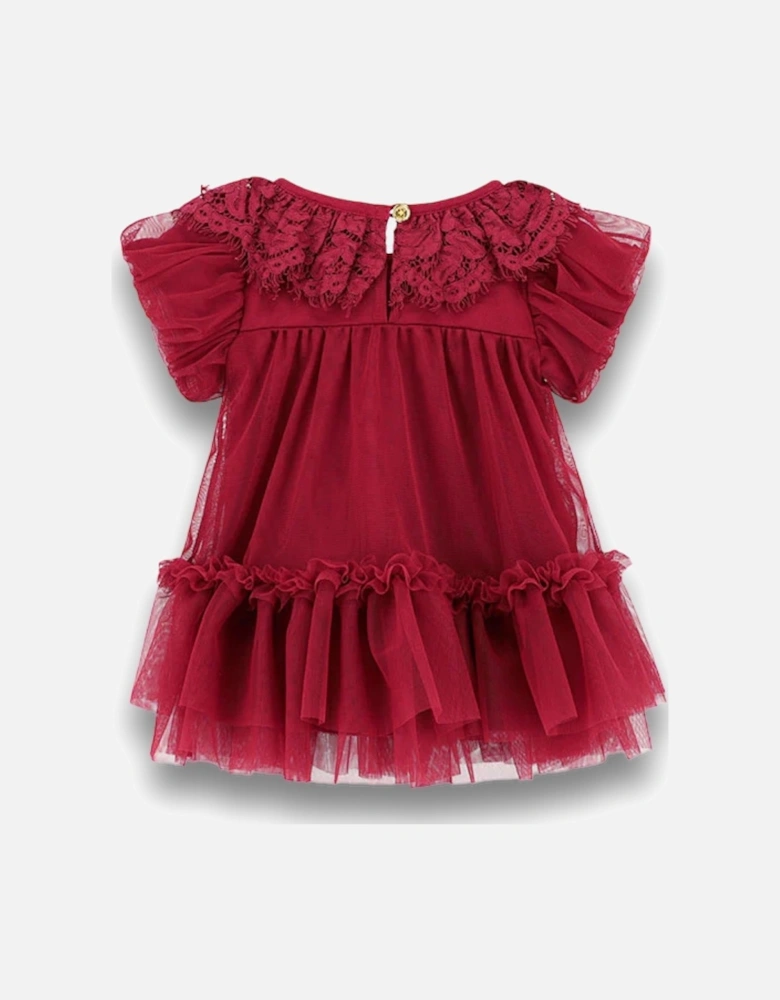 Deep Red Lace Dress