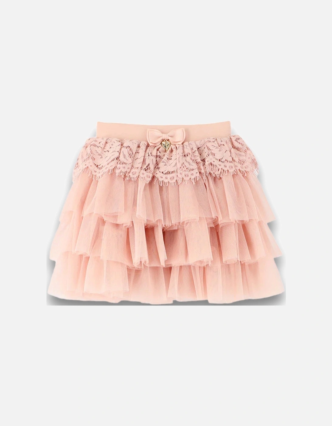 Blush Lace Skirt Set