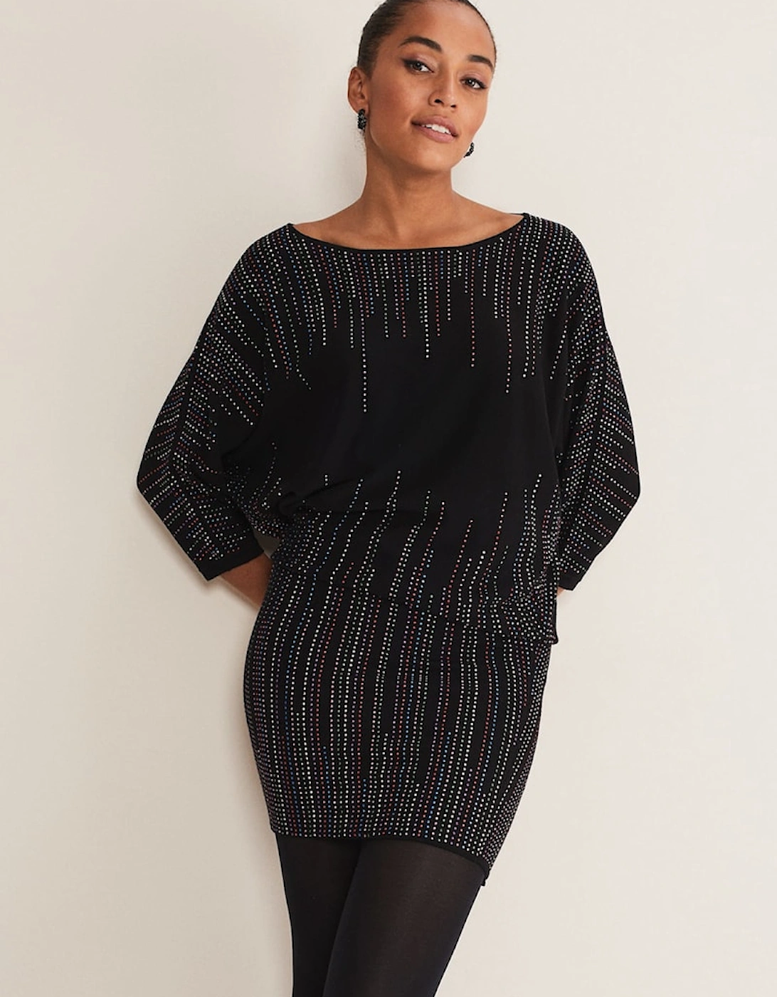 Becca Batwing Knitted Dress, 7 of 6