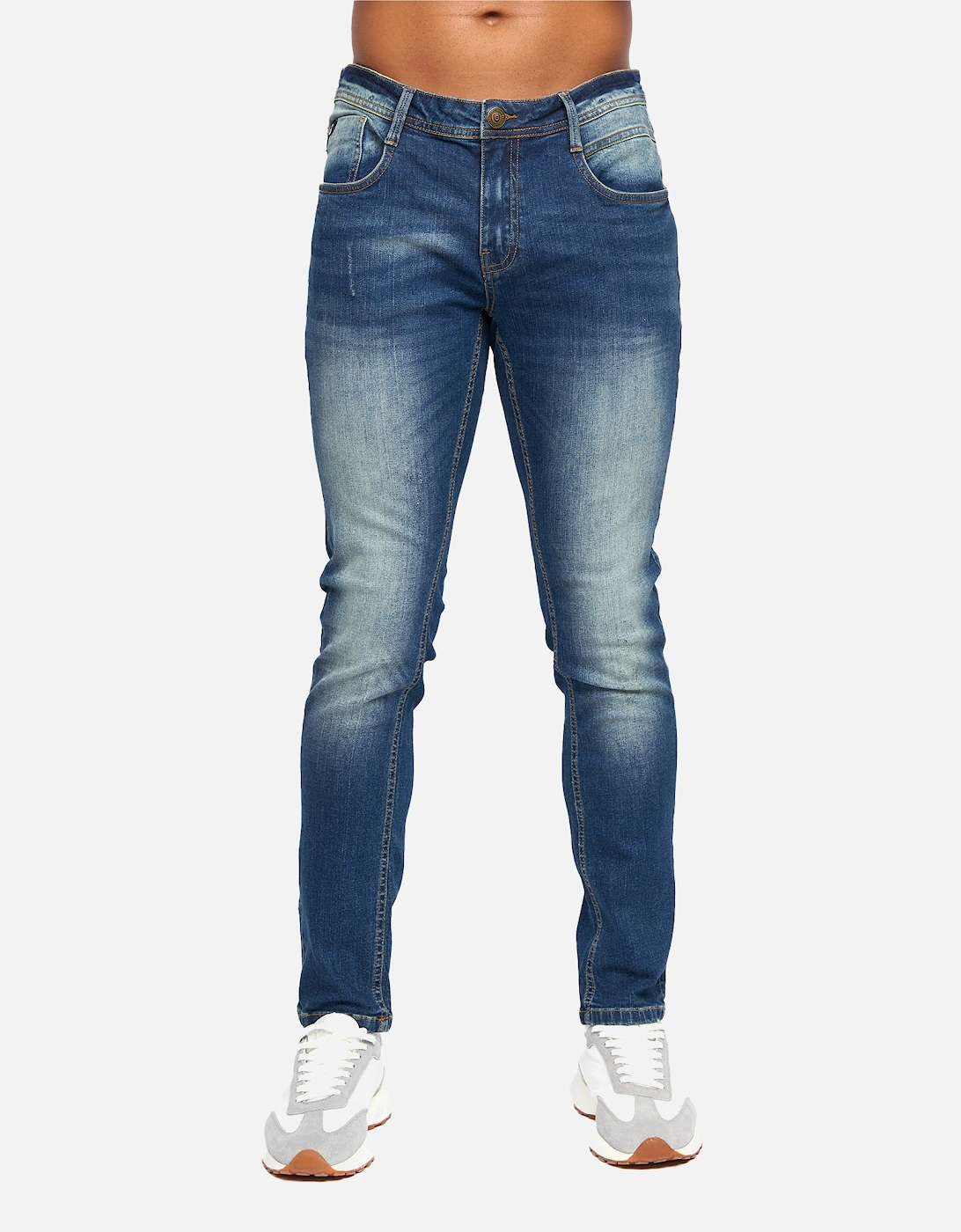 Duck and Cover Mens Tranfil Slim Jeans, 5 of 4