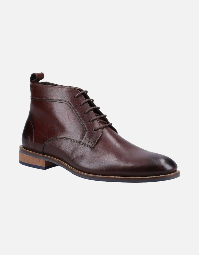 Declan Lace up boot in Brown leather