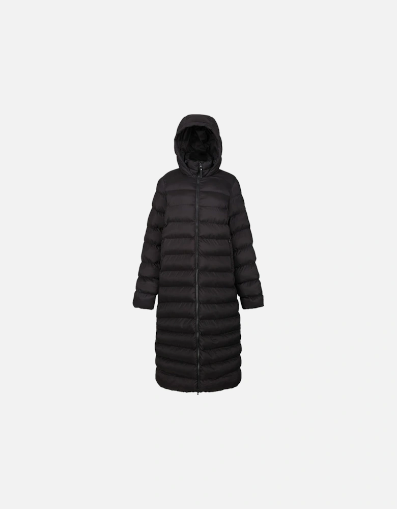 Womens Elender Longline Padded Hooded Jacket Coat