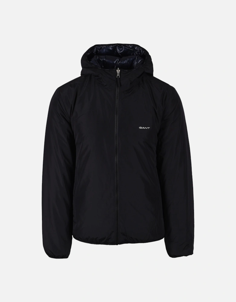 Reversible Hooded Jacket Black