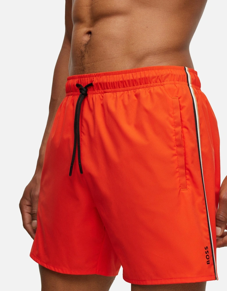 Boss Black Iconic Swim Shorts Bright Orange