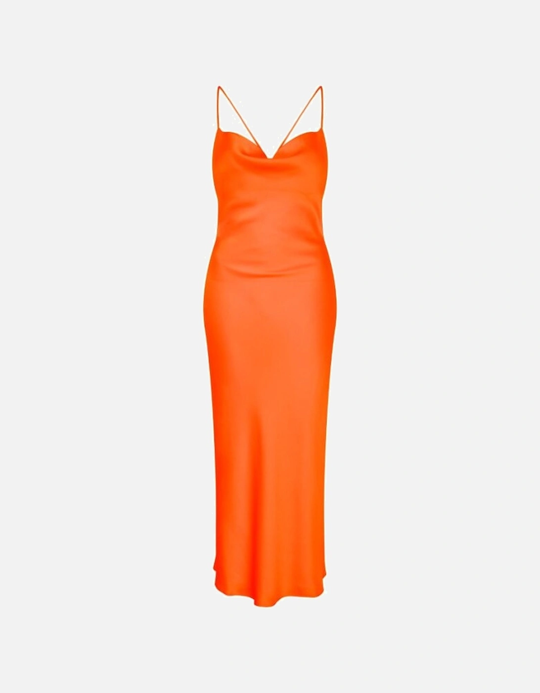 Riviera Midi Dress in Orange