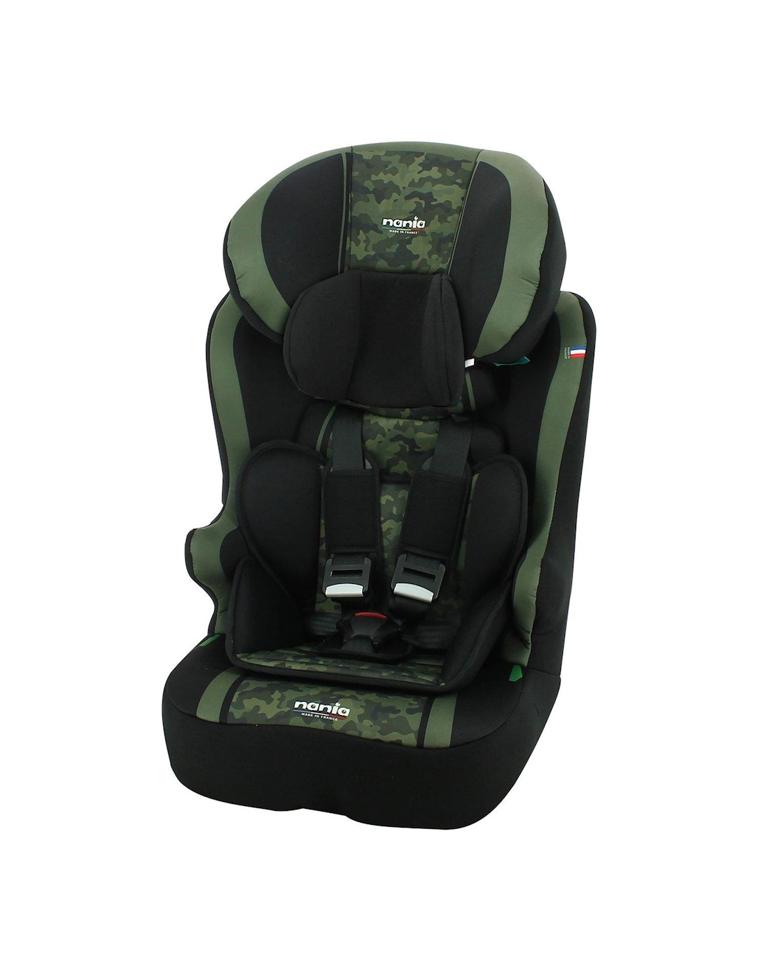 Race I Belt Fitted 76-140cm High Back Booster Car Seat - Camo Khaki, 2 of 1