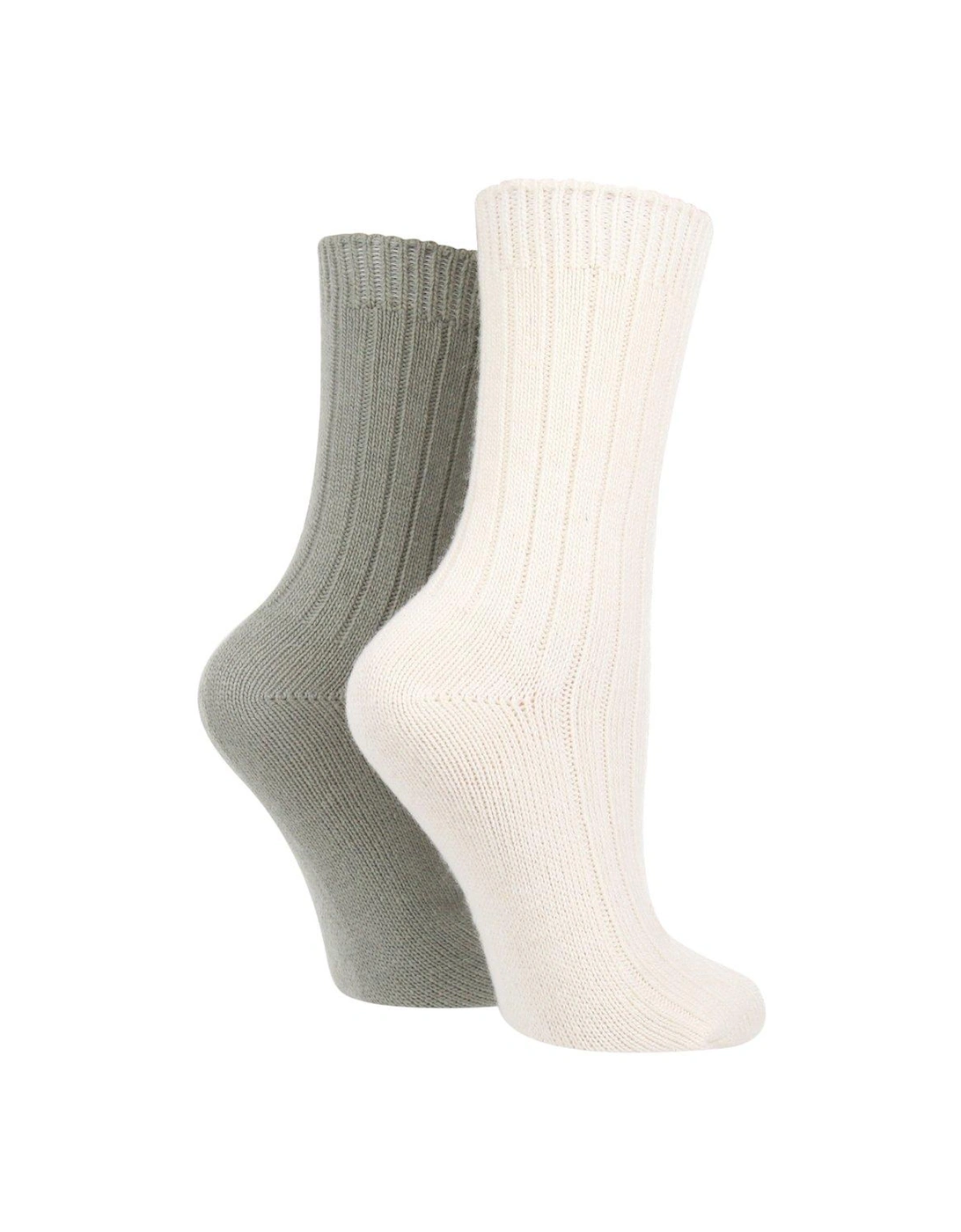 2pk Fashion Cashmere Blend Leisure Socks - Multi, 2 of 1