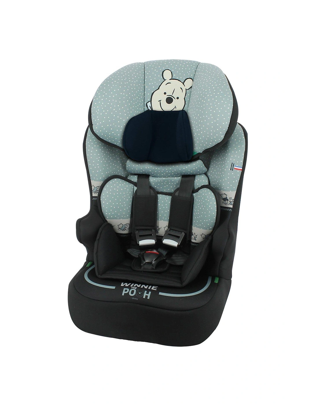 Winnie The Pooh Race I Belt fitted 76-140cm (9 months to 12 years) High Back Booster Car Seat, 2 of 1