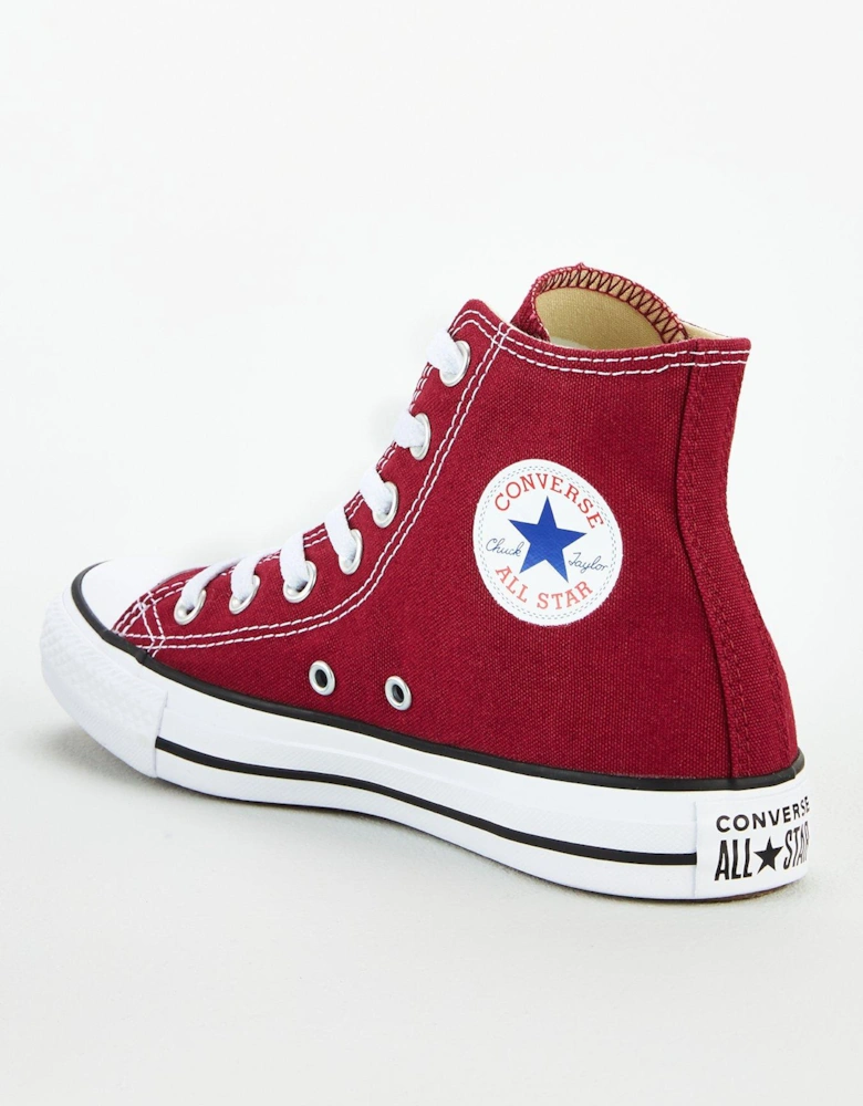 Canvas Hi Top Trainers - Dark Red