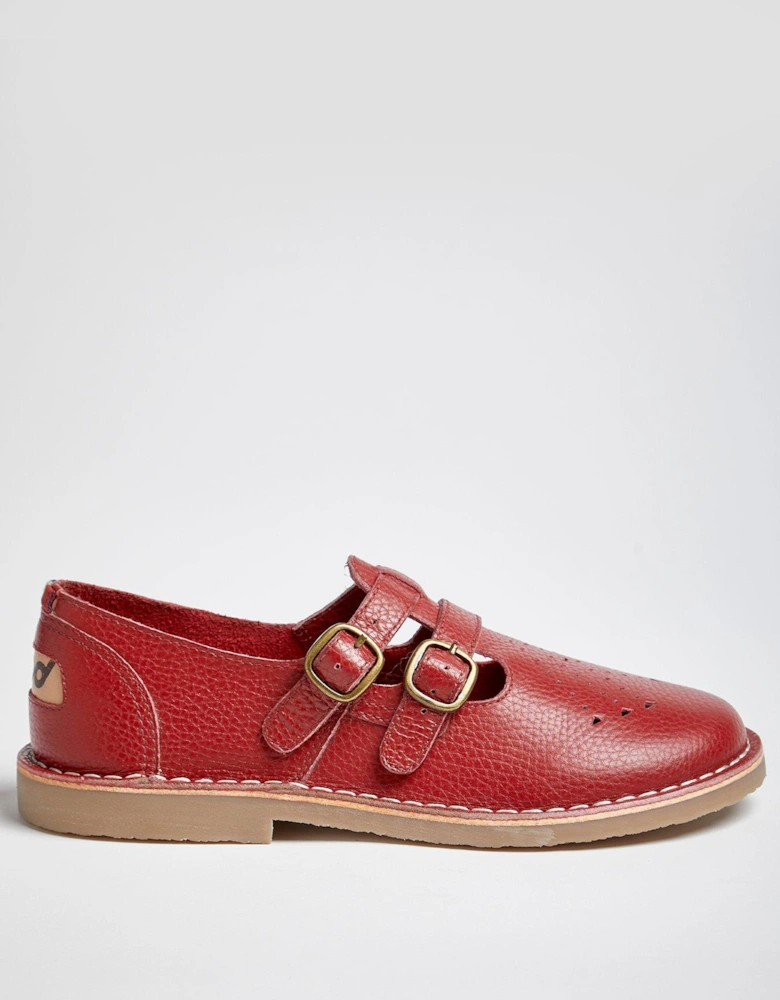 Originals Marley Leather Buckle Mary Janes - Red