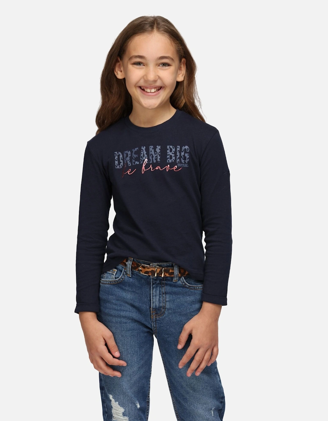 Childrens/Kids Wenbie III Slogan Long-Sleeved T-Shirt