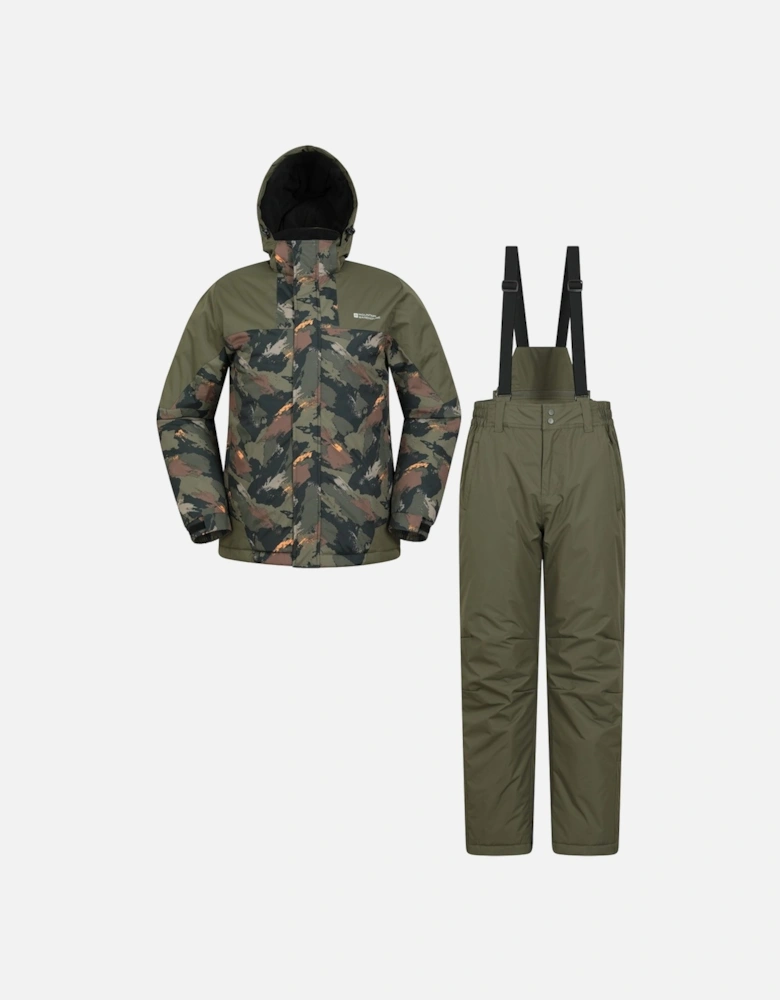 Mens Camo Ski Jacket & Trousers