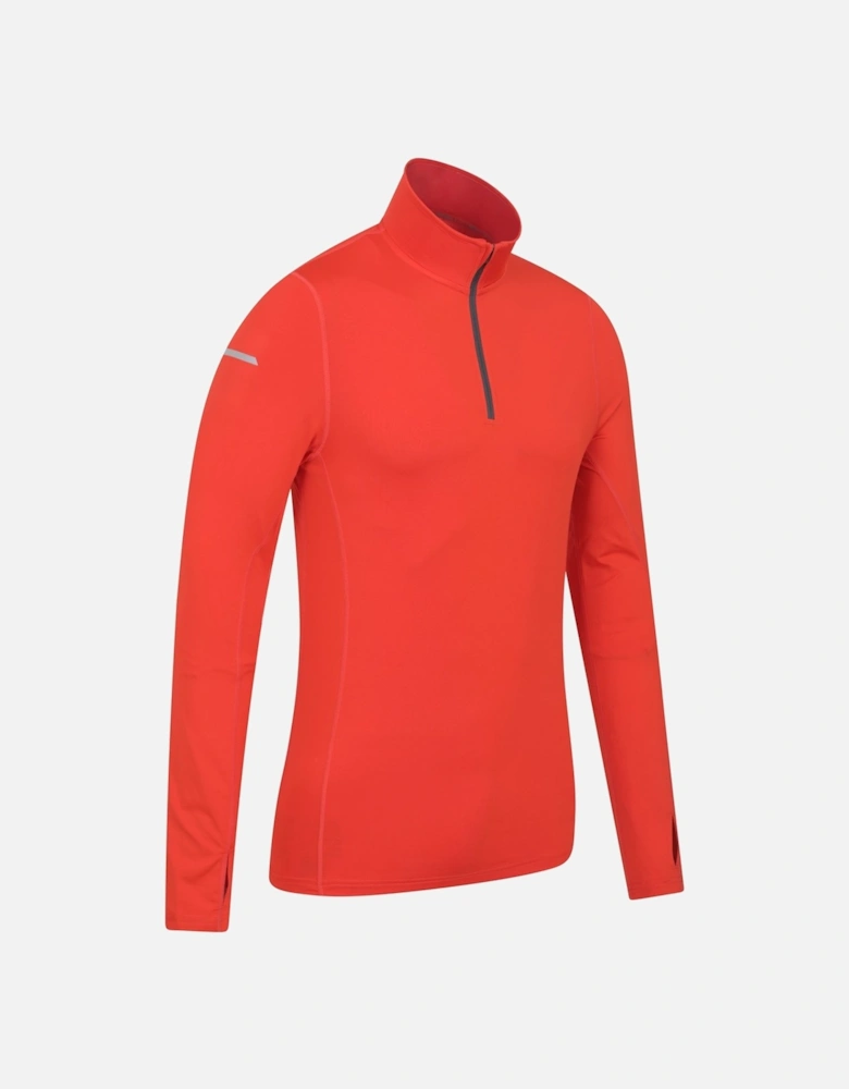 Mens Vault Recycled Half Zip Long-Sleeved Top