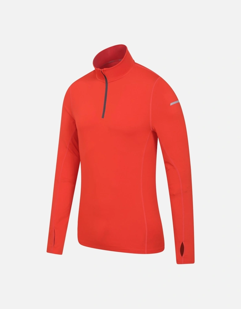 Mens Vault Recycled Half Zip Long-Sleeved Top