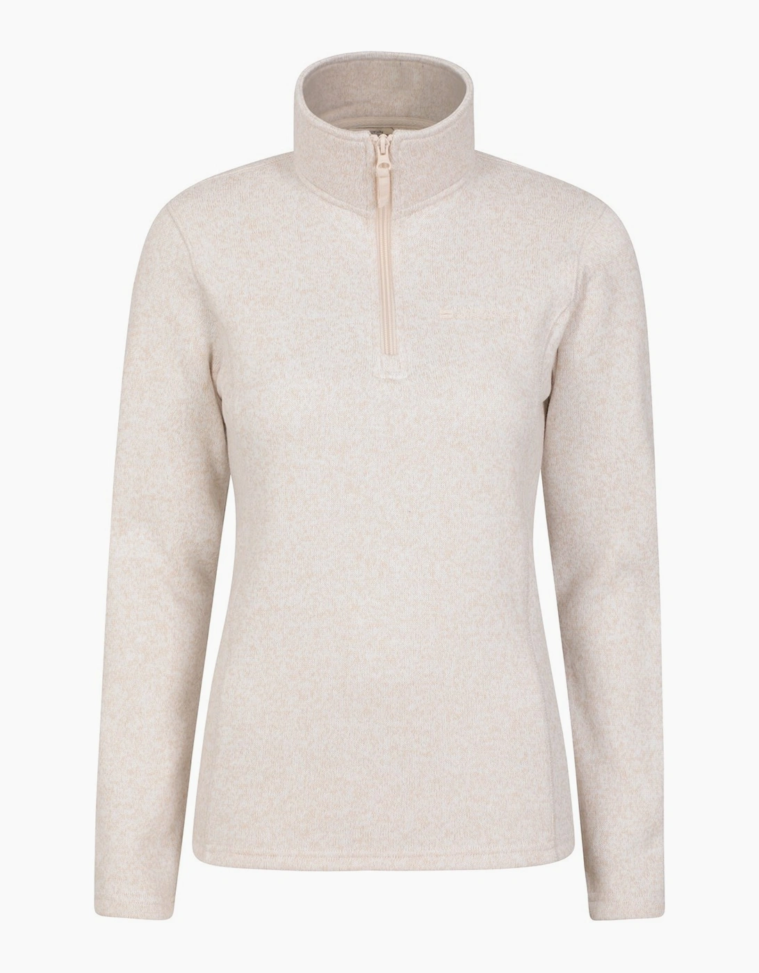 Mountain Warehouse Women's Cream / Idris Half Zip Fleece Top  10 Size 10 Uk