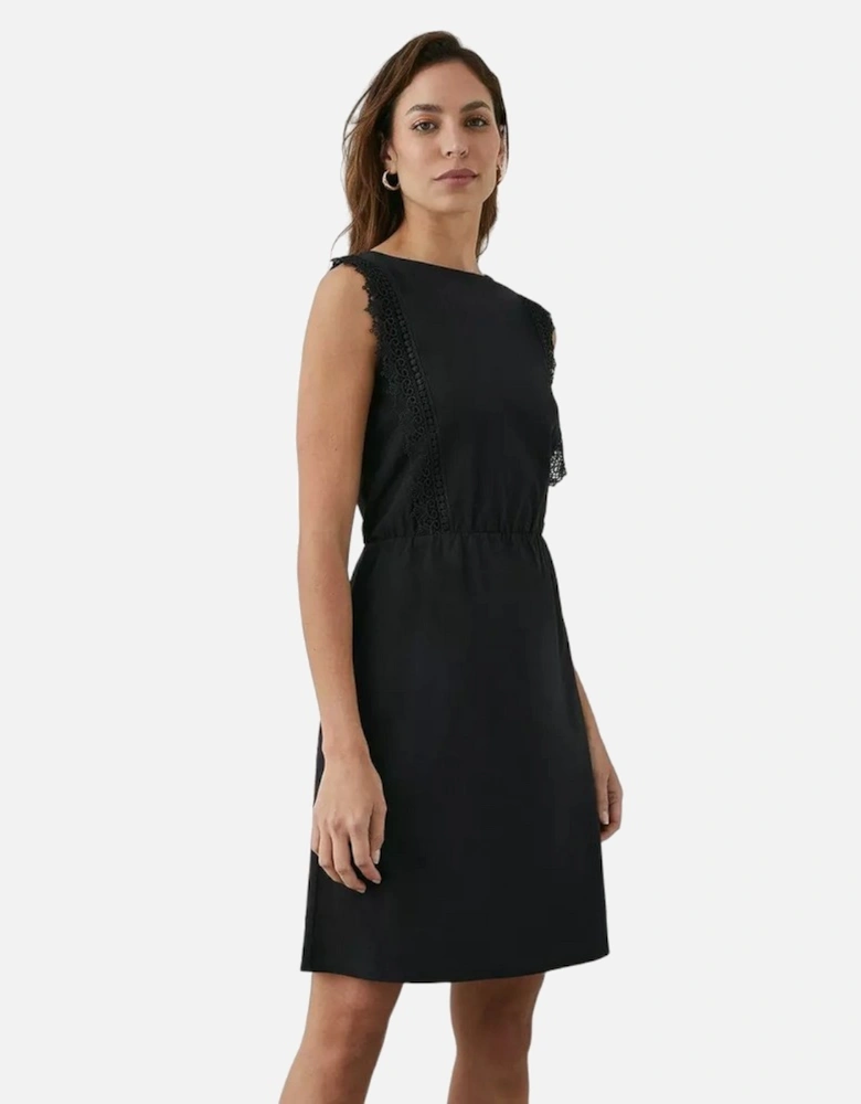 Womens/Ladies Lace Detail Jersey Dress