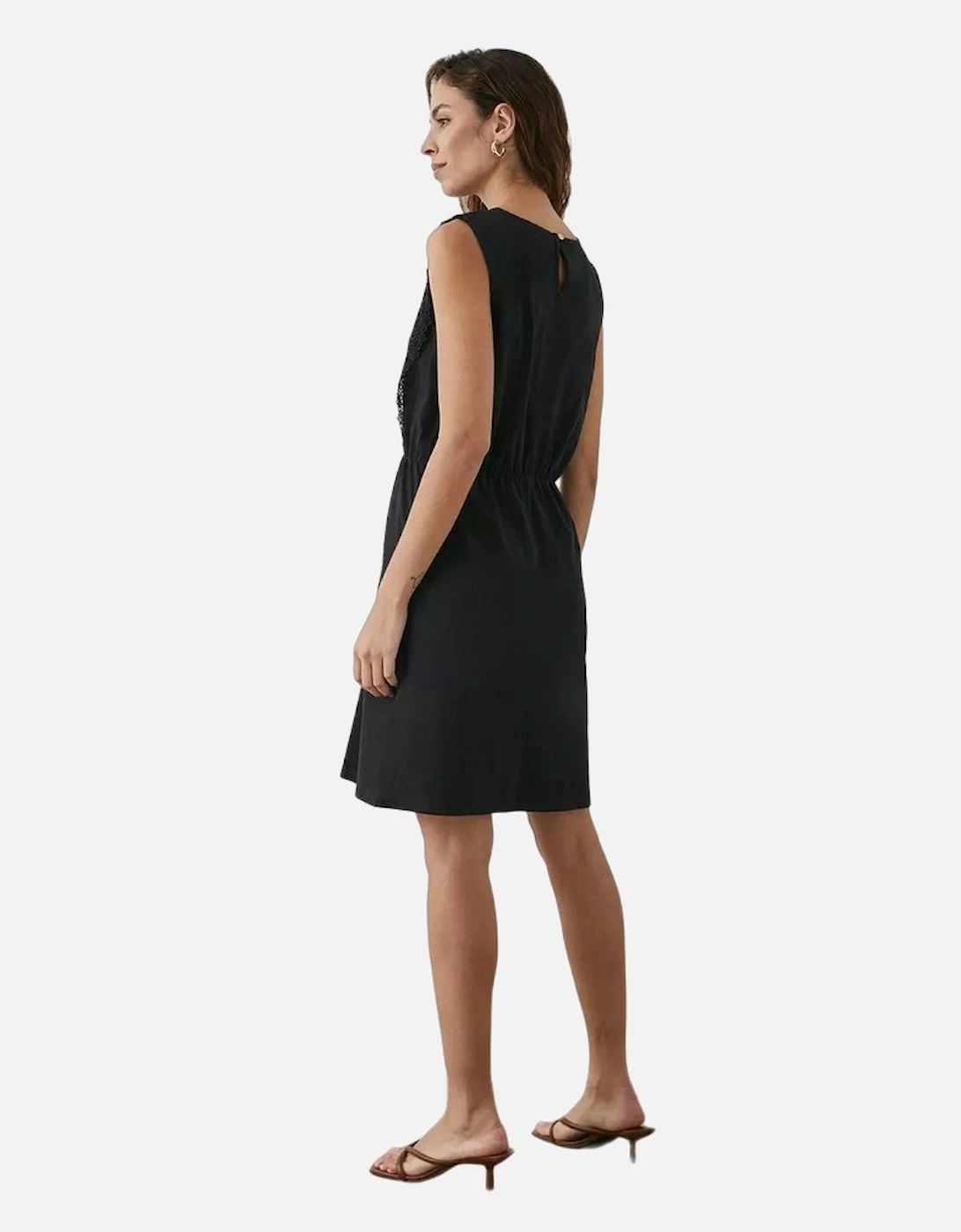 Womens/Ladies Lace Detail Jersey Dress