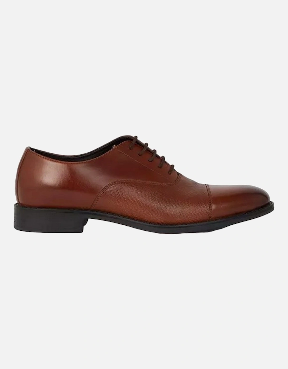 Mens Noble Leather Embossed Vamp Oxford Shoes